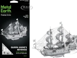 Model Kit Queen Anne's Revenge Ship (Challenging Difficulty) Steel Model by Metal Earth