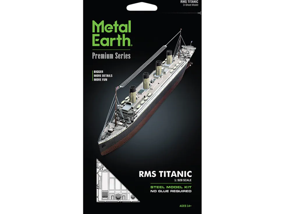 Model Kit RMS Titanic Ship (Moderate Difficulty) Steel Model by Metal Earth