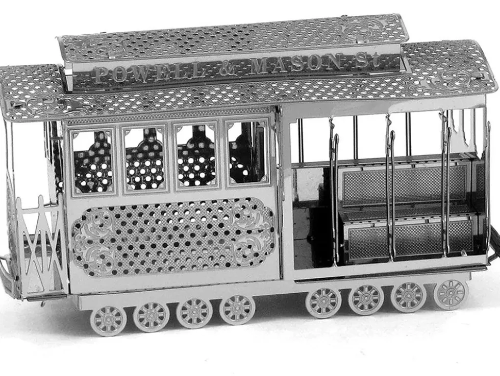 Model Kit San Francisco Cable Car "Powel & Mason St" (Easy Difficulty) Steel Model by Metal Earth
