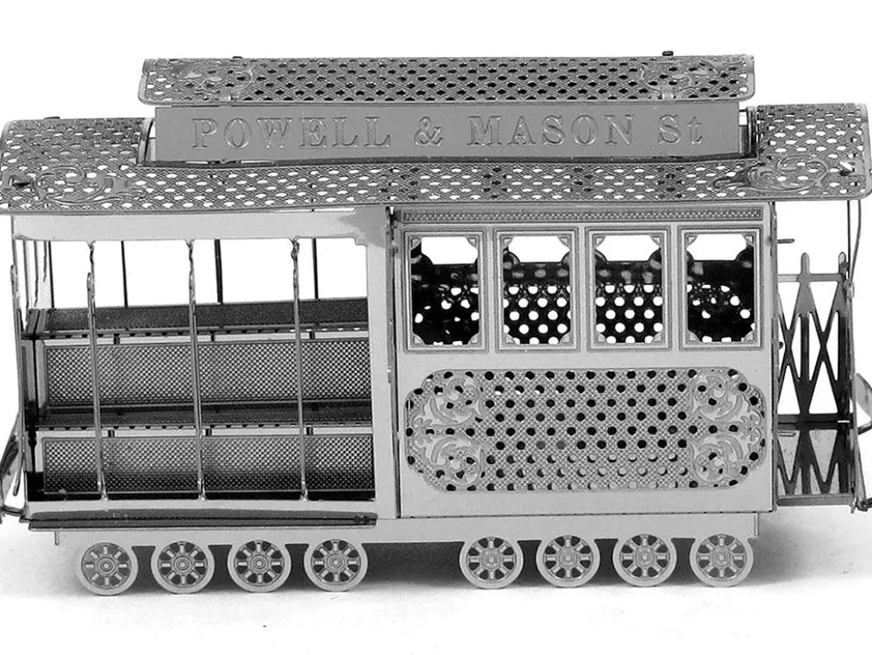 Model Kit San Francisco Cable Car "Powel & Mason St" (Easy Difficulty) Steel Model by Metal Earth