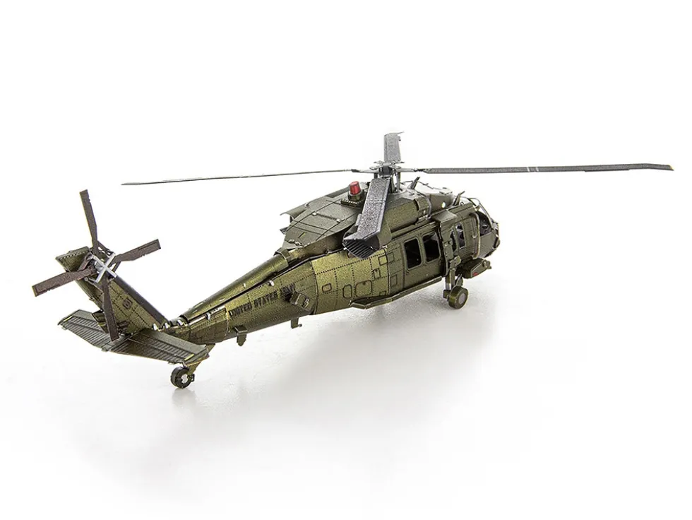 Model Kit Sikorsky Black Hawk Helicopter "United States Army" (Moderate Difficulty) Steel Model by Metal Earth