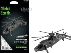 Model Kit Sikorsky S-97 Raider Attack Helicopter "United States Army" (Challenging Difficulty) Steel Model by Metal Earth