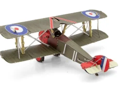 Model Kit Sopwith Camel Aircraft "World War I" British Royal Flying Corps (Moderate Difficulty) Steel Model by Metal Earth