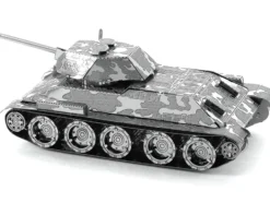 Model Kit Soviet T-34 Tank (Moderate Difficulty) Steel Model by Metal Earth