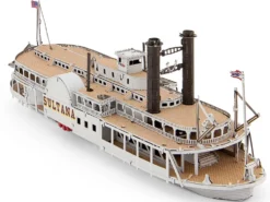 Model Kit Sultana Steamboat (Moderate Difficulty) Steel Model by Metal Earth