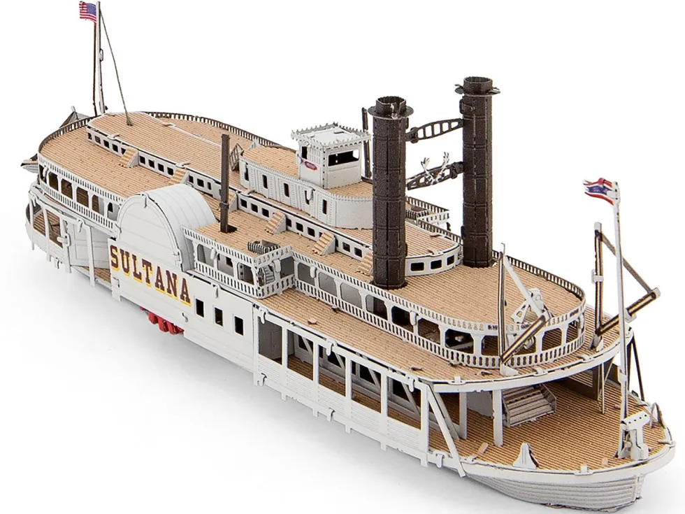 Model Kit Sultana Steamboat (Moderate Difficulty) Steel Model by Metal Earth
