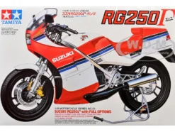 Model Kit Suzuki RG250 with Full Options Motorcycle 1/12 Scale Model by Tamiya