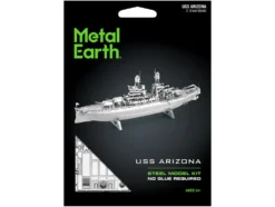 Model Kit USS Arizona Battleship (Challenging Difficulty) Steel Model by Metal Earth