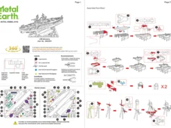 Model Kit USS Arizona Battleship (Challenging Difficulty) Steel Model by Metal Earth