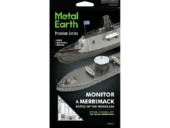 Model Kit USS Monitor and USS Merrimack Ironclad Warships 
