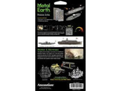 Model Kit USS Monitor and USS Merrimack Ironclad Warships 