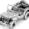 Model Kit Willys Overland Jeep (Challenging Difficulty) Steel Model by Metal Earth