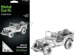 Model Kit Willys Overland Jeep (Challenging Difficulty) Steel Model by Metal Earth