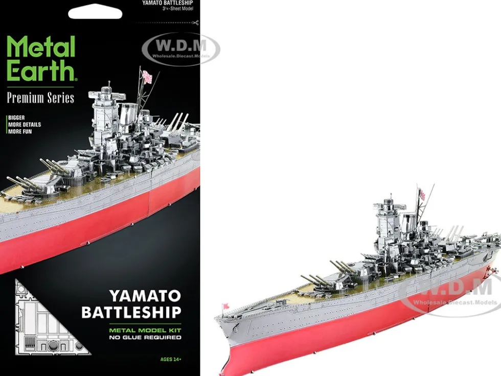 Model Kit Yamato Battleship "Imperial Japanese Navy" (Challenging Difficulty) Steel Model by Metal Earth