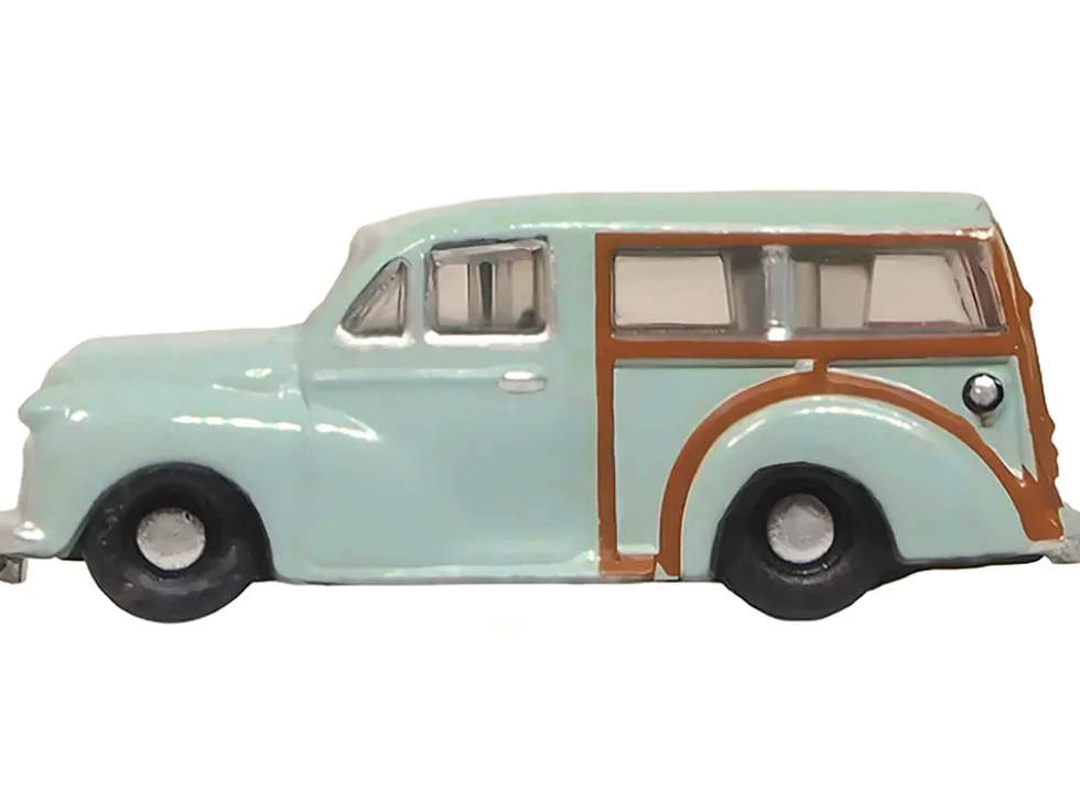 Morris Minor Traveller Smoke Gray 1/148 (N) Scale Diecast Model Car by Oxford Diecast