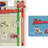 Motomania 6 4 piece Diecast Figure Set 2 Figures 2 Scooters Limited Edition to 4800 pieces Worldwide 1/64 Scale Models American Diorama AD-76515MJ