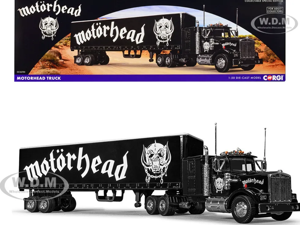 Motorhead Transport Truck Black 1/50 Diecast Model Corgi CC55701