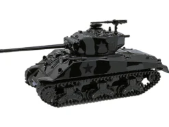 M4 Sherman 76 Long Barrell Tank Black Camouflage "Black Bandit" Series 30 1/64 Diecast Model Car by Greenlight