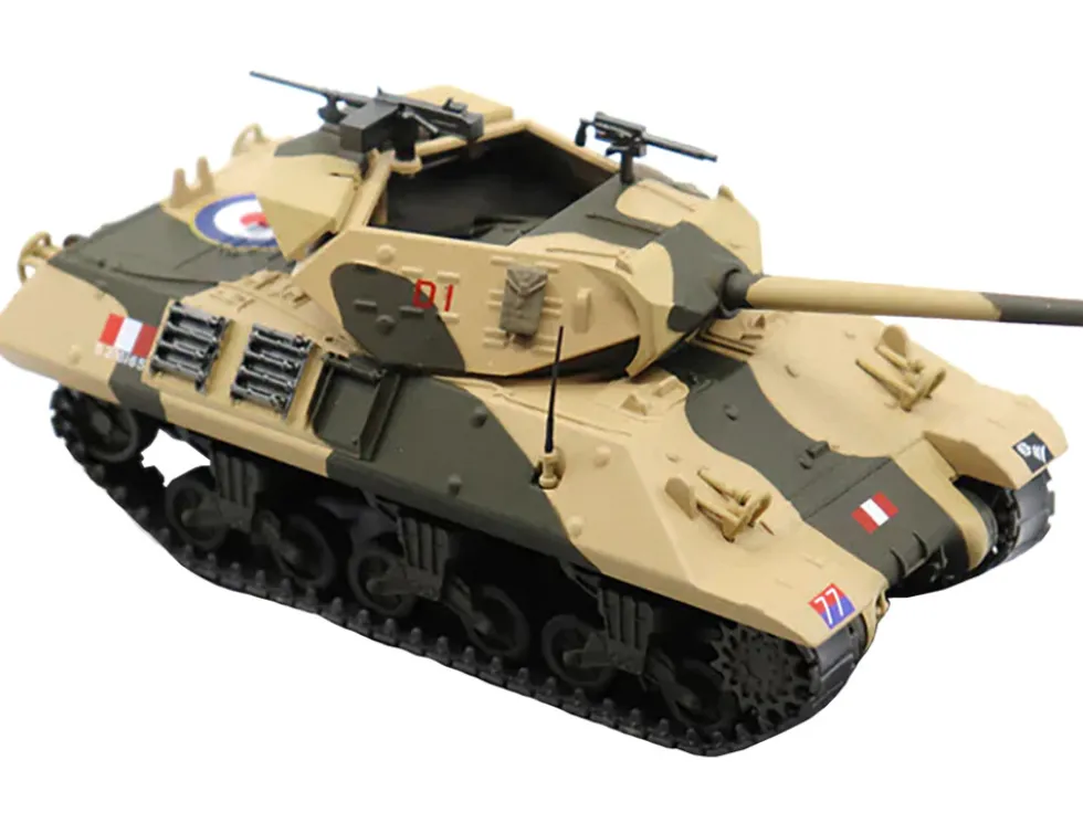 M10 Tank Destroyer D1 #77 U.S.A. 72nd Anti-Tank Regiment 6th Armored Division Italy August 1944 1/43 Diecast Model AFVs WWII 23191-44