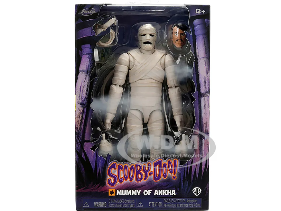 Mummy of Ankha 7" Moveable Figure with Accessories and Alternate Head and Hands "Scooby-Doo!" Franchise Model by Jada