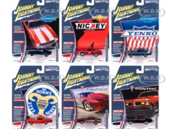 Muscle Cars USA 2025 Release 1 Set A of 6 pieces 1/64 Diecast Model Cars by Johnny Lightning