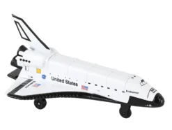 NASA Endeavour Space Shuttle White United States with Runway Section Diecast Model Airplane Runway24 RW005