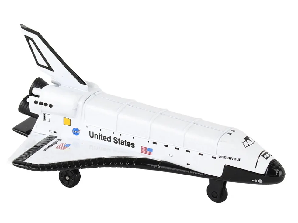 NASA Endeavour Space Shuttle White United States with Runway Section Diecast Model Airplane Runway24 RW005