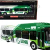 New Flyer Xcelsior Charge NG Electric Transit Bus RIPTA Rhode Island Public Transit Authority R Line Broad North Main The Bus & Motorcoach Collection 1/87 HO Diecast Model Iconic Replicas 87-0432