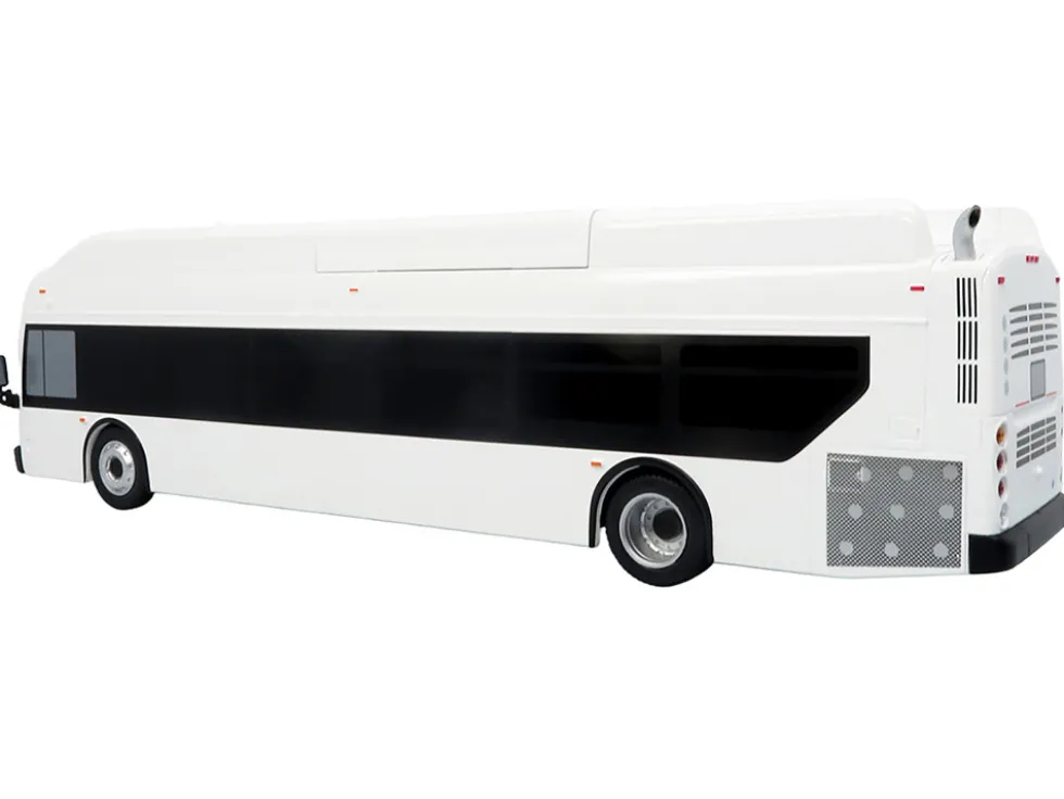 New Flyer Xcelsior Transit Bus Bank White "The Bus & Motorcoach Collection" Limited Edition to 504 Pieces Worldwide 1/43 Model by Iconic Replicas