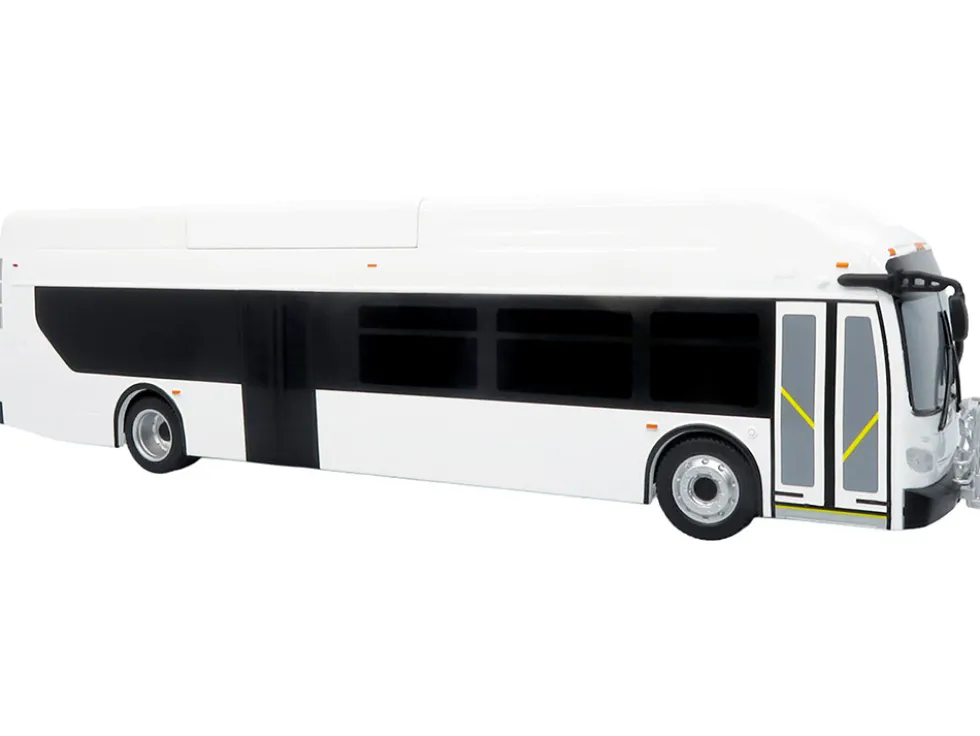 New Flyer Xcelsior Transit Bus Bank White "The Bus & Motorcoach Collection" Limited Edition to 504 Pieces Worldwide 1/43 Model by Iconic Replicas