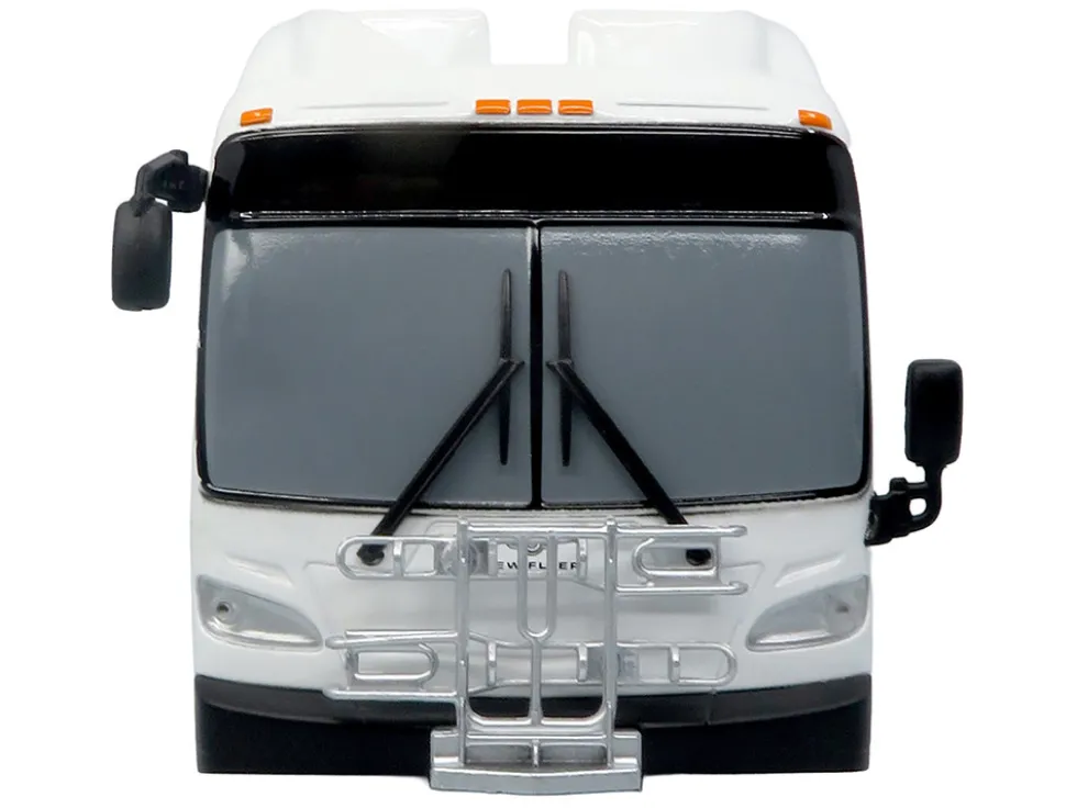New Flyer Xcelsior Transit Bus Bank White "The Bus & Motorcoach Collection" Limited Edition to 504 Pieces Worldwide 1/43 Model by Iconic Replicas