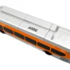 New Flyer Xcelsior Transit Bus Bank "Los Angeles Metro" Orange and Silver "The Bus & Motorcoach Collection" Limited Edition to 504 Pieces Worldwide 1/43 Model by Iconic Replicas