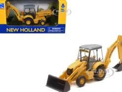 New Holland B110C Backhoe Loader Yellow Diecast Model by New Ray