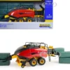 New Holland BigBaler 340 Plus Large Square Baler Red Yellow 6 Bales New Holland Agriculture Series 1/32 Diecast Model ERTL TOMY 13972