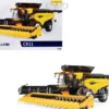 New Holland CR11 Combine with 16-Row Corn Head and Draper Grain Head Yellow "Prestige Collection" Series 1/32 Diecast Model by ERTL TOMY