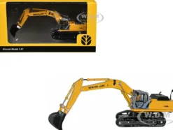 New Holland E 485 B Tracked Excavator Yellow 1/87 (HO) Diecast Model by Promotex