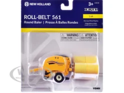 New Holland Roll-Belt 561 Round Baler with 6 Bales 1/64 Diecast Model by ERTL TOMY