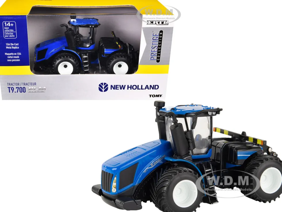 New Holland T9.700 PLM Tractor Blue "New Holland Agriculture - Prestige Collection" 1/64 Diecast Model by ERTL TOMY