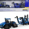 New Holland T9.700 SmartTrax II Tractor Blue Tandem Disk Set 2 pieces 1/64 Diecast Models ERTL TOMY 13995