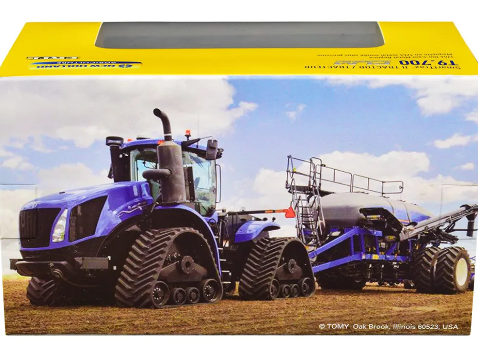 New Holland T9.700 SmartTrax II Tractor Tracks Blue PLM Intelligence 1/64 Diecast Model ERTL TOMY 13962
