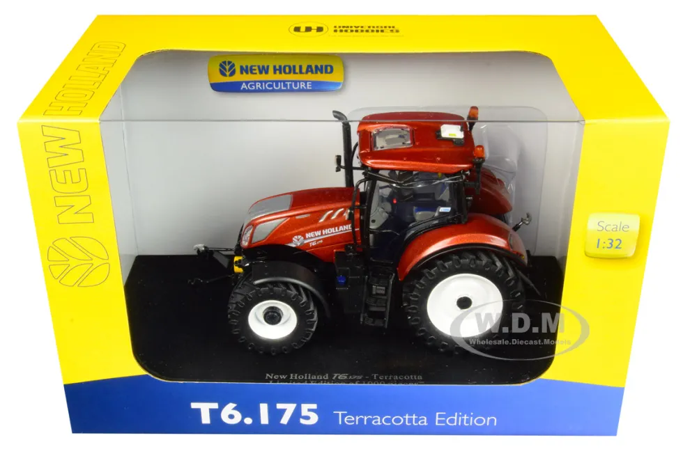 New Holland T6.175 Terracotta Edition Tractor Limited Edition 1000 pieces Worldwide 1/32 Diecast Model Universal Hobbies UH5375