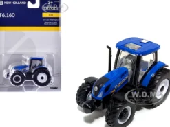 New Holland T6.160 Tractor Blue 1/64 Diecast Model by ERTL TOMY