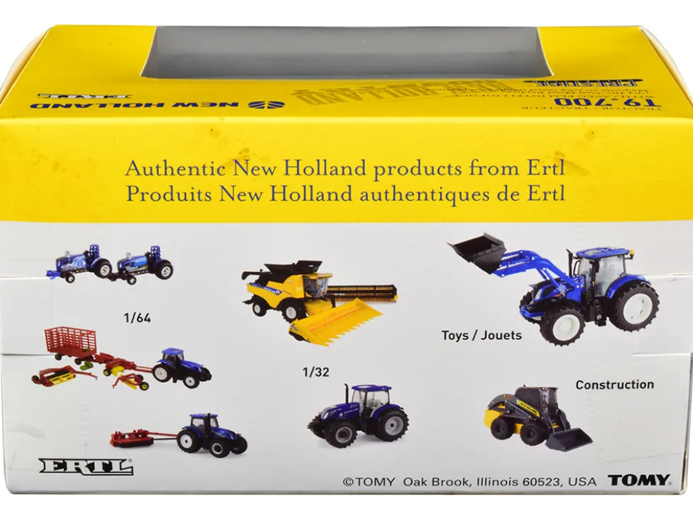 New Holland T9.700 Tractor Dual Wheels Blue AVEC PLM Intelligence 1/64 Diecast Model ERTL TOMY 13960