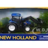 New Holland T6.175 Tractor with Front Loader Blue Diecast Model by New Ray