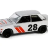 1970 Nissan Datsun 510 #28 "Texaco" Silver Metallic and White with Red Stripes "Texaco Special Edition" Series 1 1/64 Diecast Model Car by Greenlight