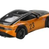 Nissan Fairlady Z #23 "LB-NATION WORKS" LB Gold Metallic with Matt Black Hood and Black Top Limited Edition 1/64 Diecast Model Car by Mini GT