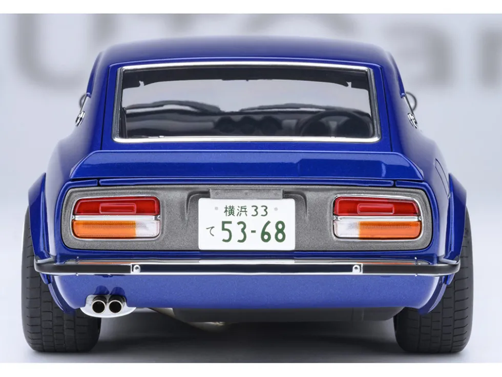 Nissan Fairlady Z RHD (Right Hand Drive) "Akuma No Z" Blue Metallic "Wangan Midnight - Comic #1 Version" Manga 1/18 Model Car by Autoart