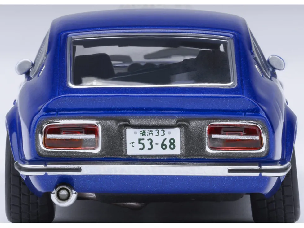 Nissan Fairlady Z RHD (Right Hand Drive) "Akuma No Z" Blue Metallic "Wangan Midnight - Comic #4 Version" Manga 1/64 Model Car by Autoart
