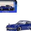 Nissan Fairlady Z RHD (Right Hand Drive) "Akuma No Z" Blue Metallic "Wangan Midnight - Comic #1 Version" Manga 1/64 Model Car by Autoart