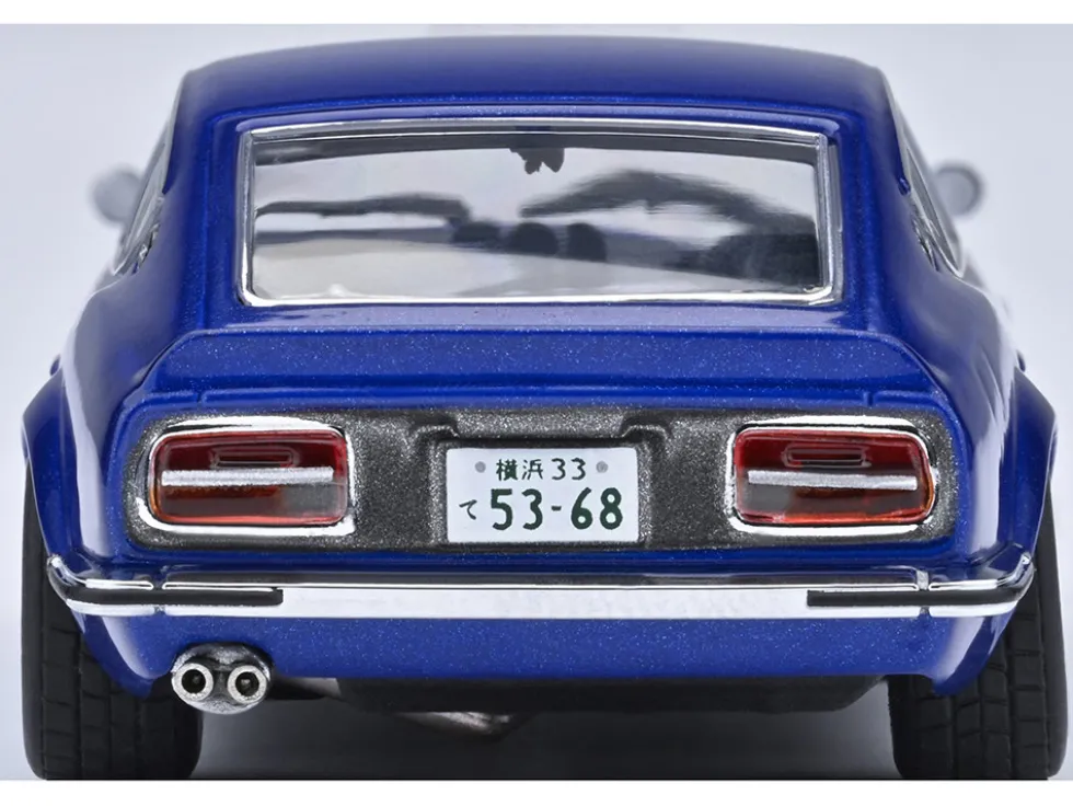 Nissan Fairlady Z RHD (Right Hand Drive) "Akuma No Z" Blue Metallic "Wangan Midnight - Comic #1 Version" Manga 1/64 Model Car by Autoart